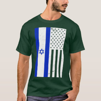 Flagge Israels der USA T-Shirt