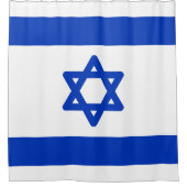Flagge Israels Duschvorhang (Vorderseite)