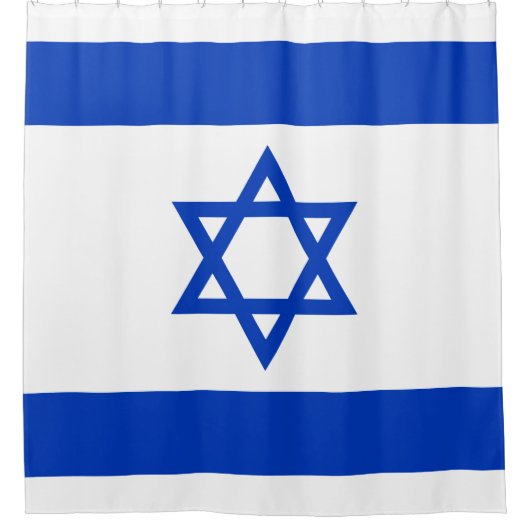Flagge Israels Duschvorhang (Vorderseite)