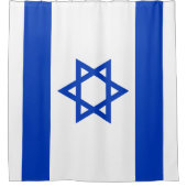 Flagge Israels Duschvorhang (Vorderseite)