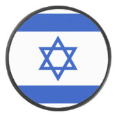 Flagge Israels Eishockey Puck (Vorderseite)