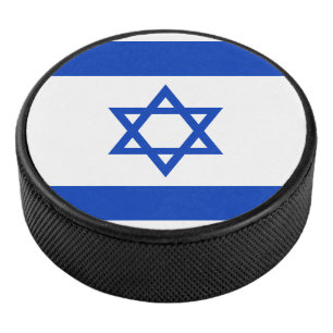 Flagge Israels Eishockey Puck