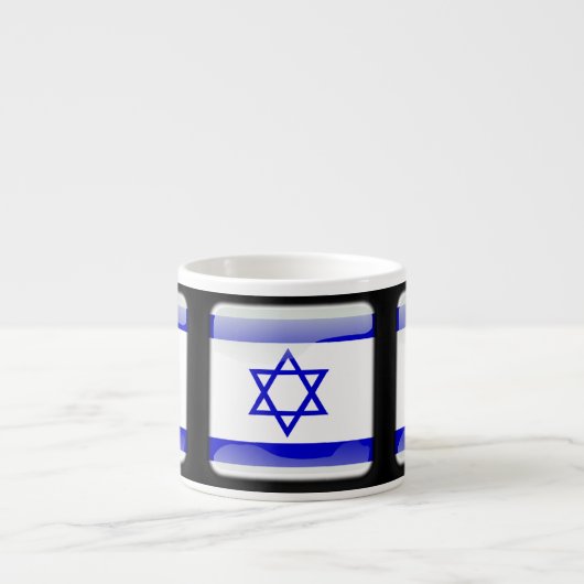 Flagge Israels Espressotasse (Vorderseite)