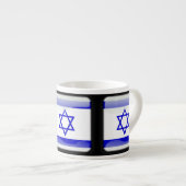 Flagge Israels Espressotasse (Vorderseite Rechts)