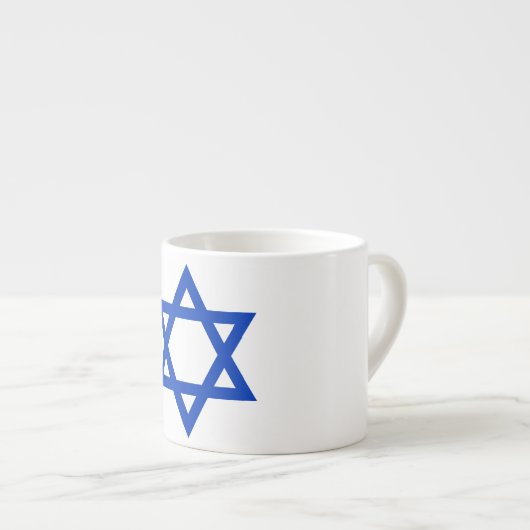Flagge Israels Espressotasse (Vorderseite Rechts)