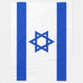Flagge Israels Fleecedecke (Vorderseite)