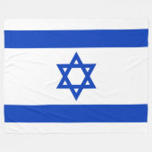 Flagge Israels Fleecedecke (Vorderseite (Horizontal))