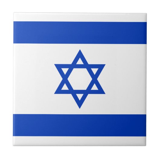 Flagge Israels Fliese (Vorderseite)
