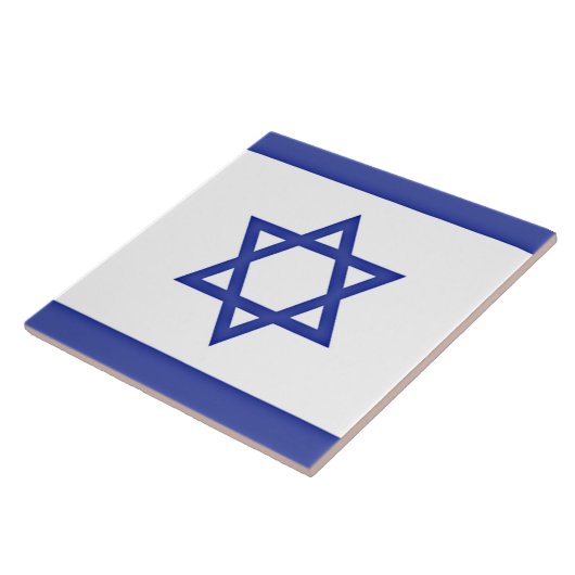 Flagge Israels  Fliese (Seite)