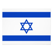 Flagge Israels Fotodruck (Vorne)