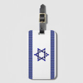 Flagge Israels Gepäckanhänger (Vorderseite Vertikal)