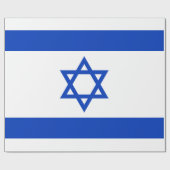 Flagge Israels Geschenkpapier (Flach)