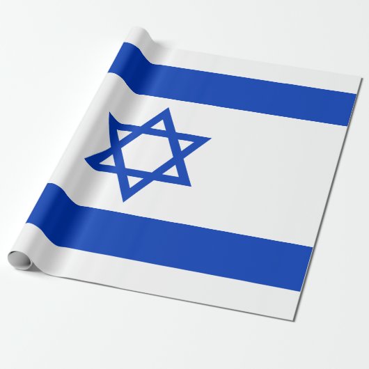 Flagge Israels Geschenkpapier (Ungerollt)
