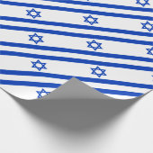Flagge Israels Geschenkpapier (Ecke)