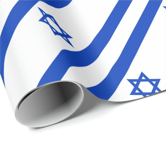 Flagge Israels Geschenkpapier (Rolleneckpunkt)