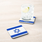 Flagge Israels Getränkeuntersetzer (Rechte Seite)