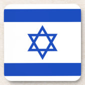 Flagge Israels Getränkeuntersetzer (Vorderseite)