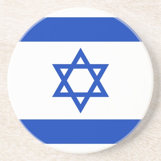 Flagge Israels Getränkeuntersetzer (Vorne)
