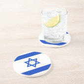 Flagge Israels Getränkeuntersetzer (Seite)