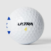Flagge Israels Golfball (Logo)
