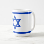 Flagge Israels Kaffeetasse (VorderseiteRechts)