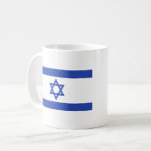 Flagge Israels Kaffeetasse (Vorderseite Links)