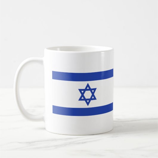 Flagge Israels Kaffeetasse (Links)