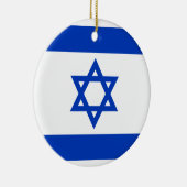 Flagge Israels Keramik Ornament (Rechts)