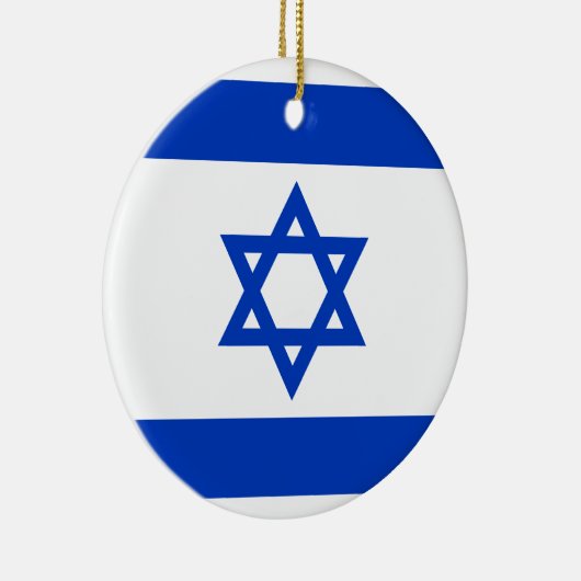 Flagge Israels Keramik Ornament (Rechts)