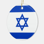 Flagge Israels Keramik Ornament (Links)