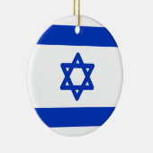 Flagge Israels Keramik Ornament (Rechts)
