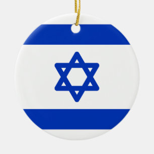 Flagge Israels Keramik Ornament