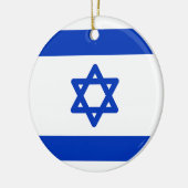 Flagge Israels Keramik Ornament (Links)