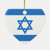 Flagge Israels Keramikornament (Hinten)