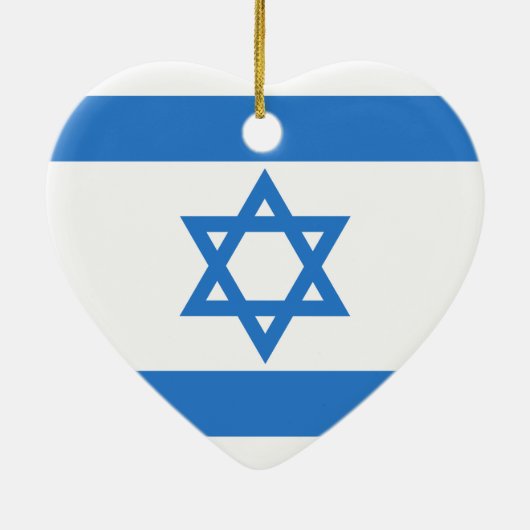 Flagge Israels Keramikornament (Hinten)