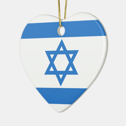 Flagge Israels Keramikornament (Links)