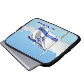 Flagge Israels Laptopschutzhülle (Vorne Knopf)