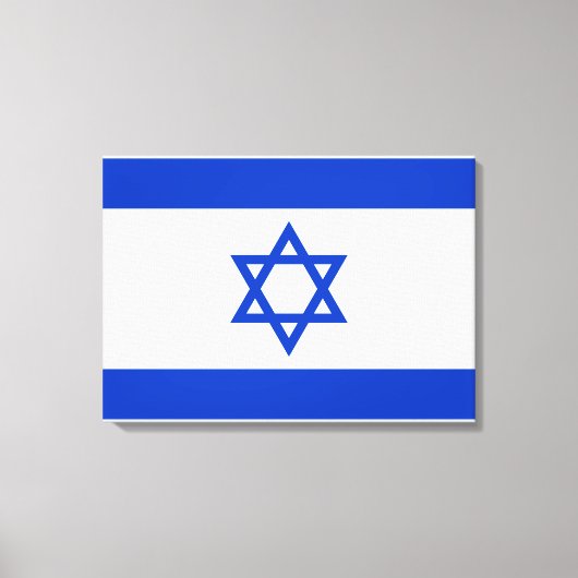 Flagge Israels Leinwanddruck (Vorderseite)