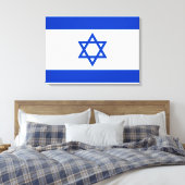 Flagge Israels Leinwanddruck (Insitu (Schlafzimmer))