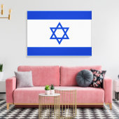 Flagge Israels Leinwanddruck (Insitu (Wohnzimmer))