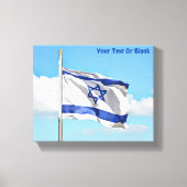 Flagge Israels Leinwanddruck (Vorderseite)