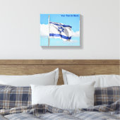 Flagge Israels Leinwanddruck (Insitu (Schlafzimmer))
