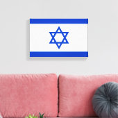 Flagge Israels Leinwanddruck (Insitu (Wohnzimmer))