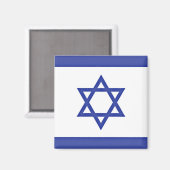 Flagge Israels Magnet (Vorderseite/Rückseite)
