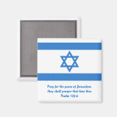 Flagge Israels, Magnet (Vorderseite/Rückseite)