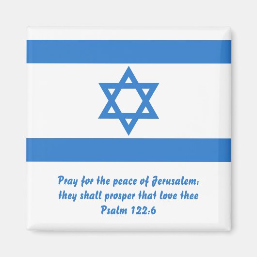 Flagge Israels, Magnet (Vorne)