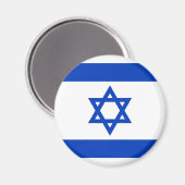 Flagge Israels Magnet (Vorderseite/Rückseite)