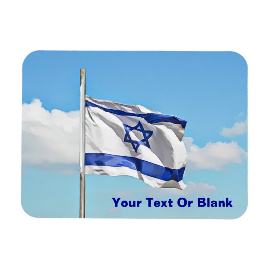 Flagge Israels Magnet (Horizontal)