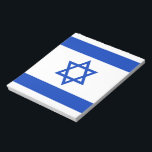 Flagge Israels Notizblock<br><div class="desc">Offizielle Flagge Israels.</div>