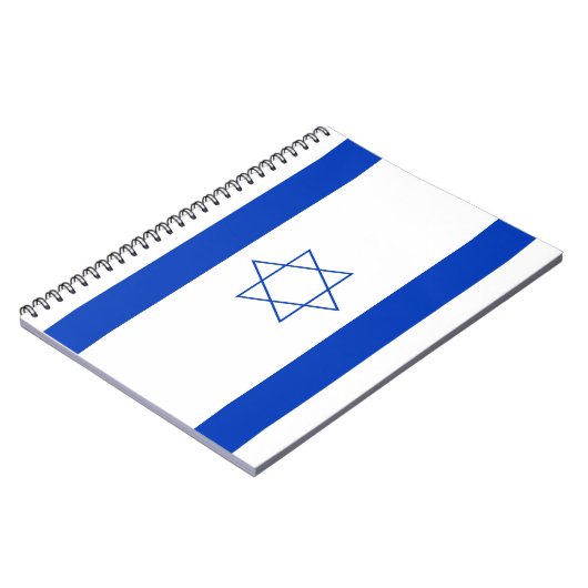 Flagge Israels Notizblock (Linke Seite)